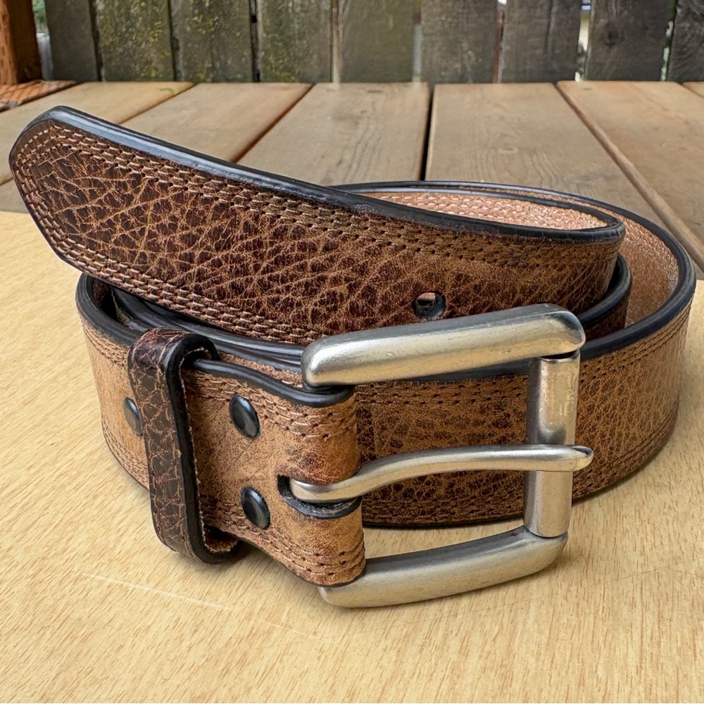 Ariat Men’s Brown Pebbled Leather Belt in Sz 46